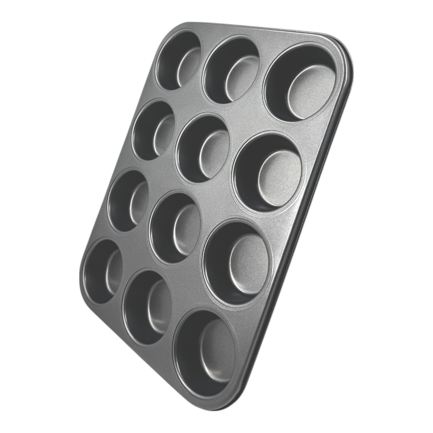 Non-Stick Muffin Oven Tray, Deep 12-Cup (2 piece) - Premium Home from Chabrias Ltd - Just £12.99! Shop now at Chabrias Ltd