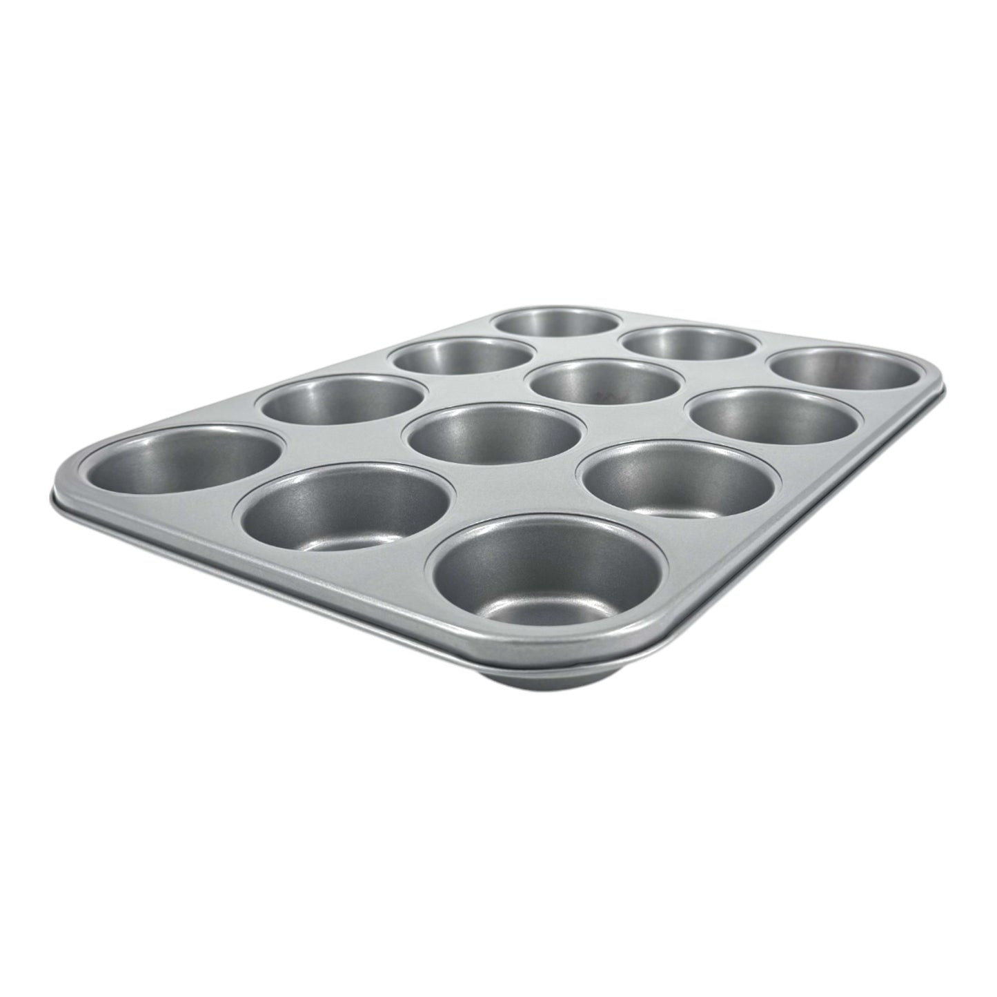 Non-Stick Muffin Oven Tray, Deep 12-Cup (2 piece) - Premium Home from Chabrias Ltd - Just £12.99! Shop now at Chabrias Ltd