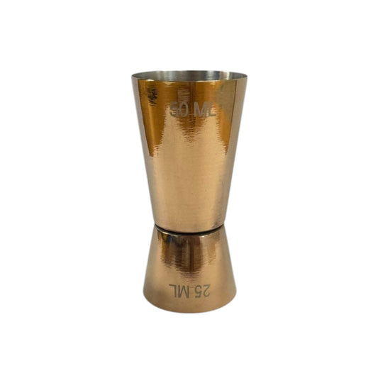 Stainless Steel With Rose Gold Finish,  25/50ml Measure Jigger (1 Piece) - Premium Barware from Chabrias Ltd - Just £5.99! Shop now at Chabrias Ltd
