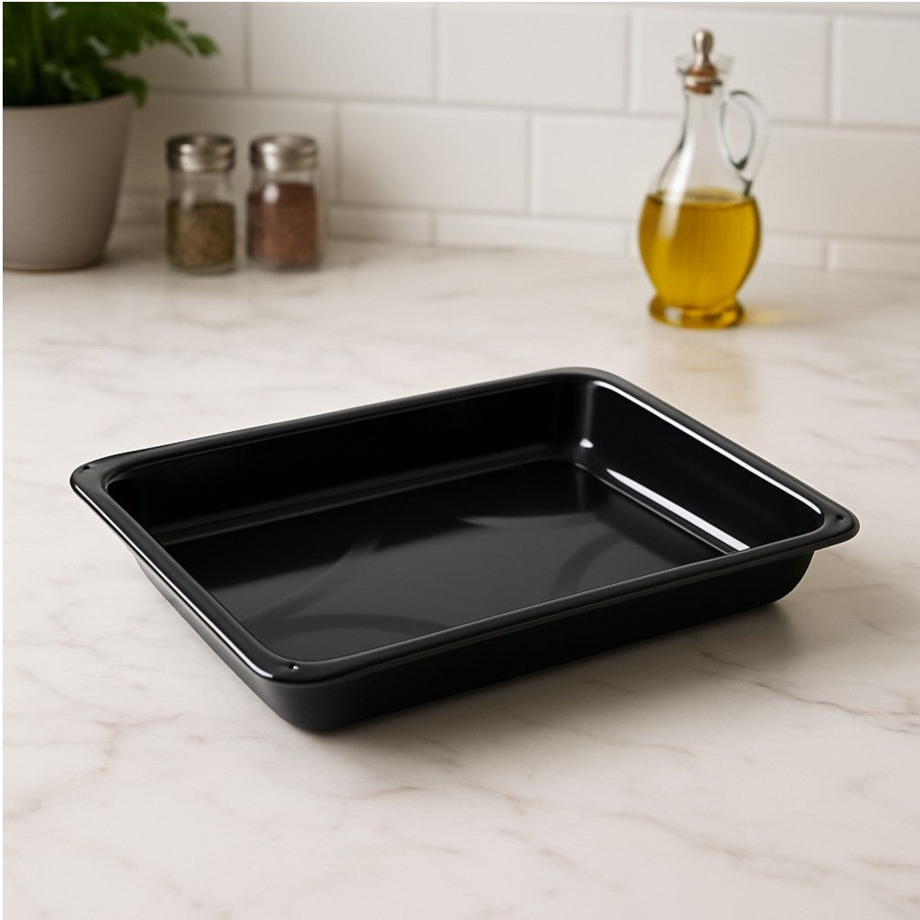 Vitreous Enamel Roasting Tin, 37cm - Premium Kitchen from Chabrias Ltd - Just £12.99! Shop now at Chabrias Ltd