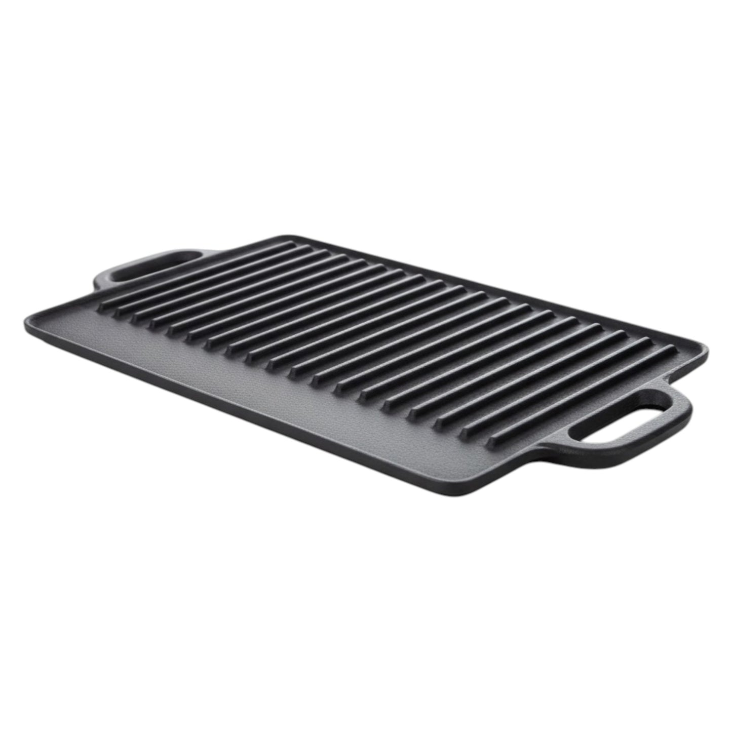 Pro Cast Iron Griddle with Handles – 50.5cm x 23.5cm - Premium Kitchen from Chabrias Ltd - Just £39.99! Shop now at Chabrias Ltd