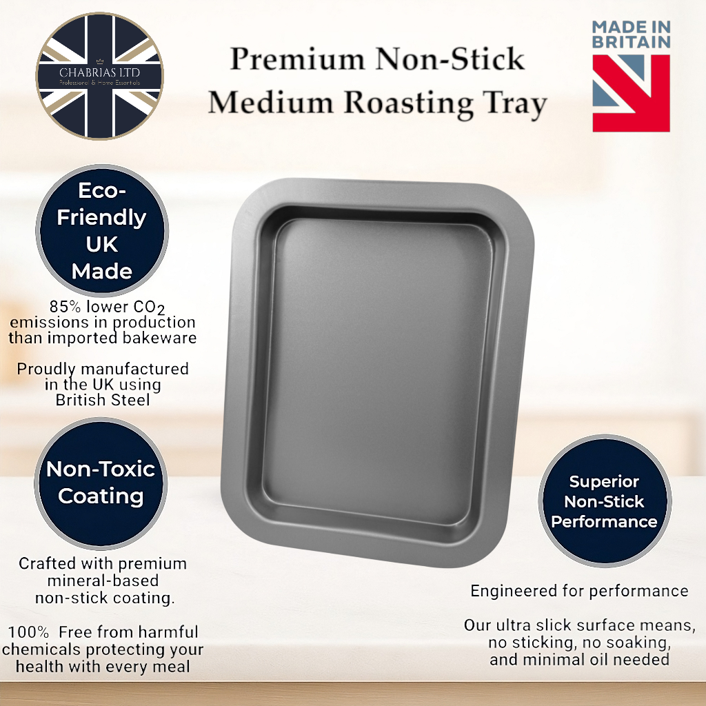 Non-Stick Roasting Tray, 31cm - Premium Kitchen from Chabrias Ltd - Just £11.99! Shop now at Chabrias Ltd