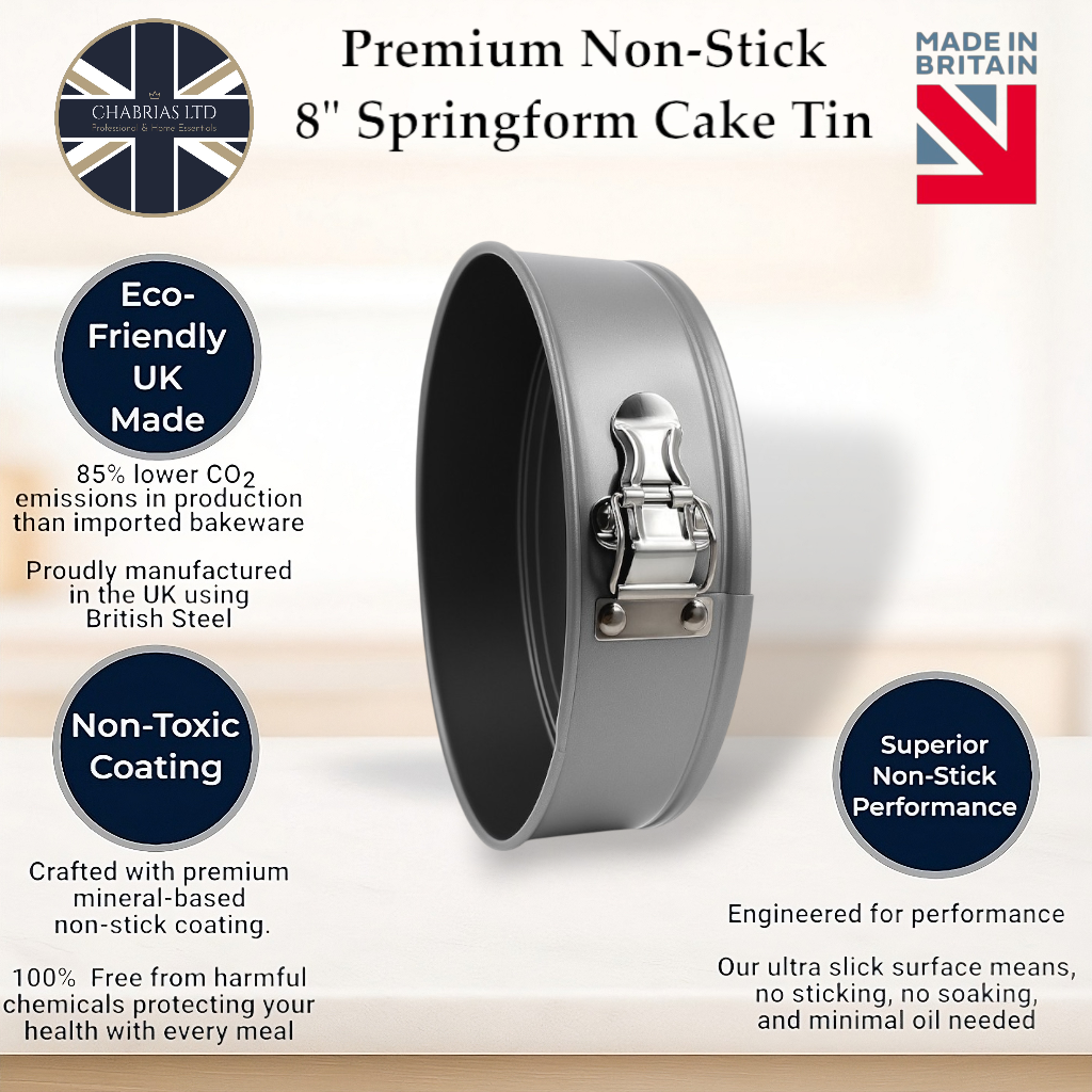 Non-Stick Springform Sandwich Cake Tin, 20cm - Premium Kitchen from Chabrias Ltd - Just £8.99! Shop now at Chabrias Ltd