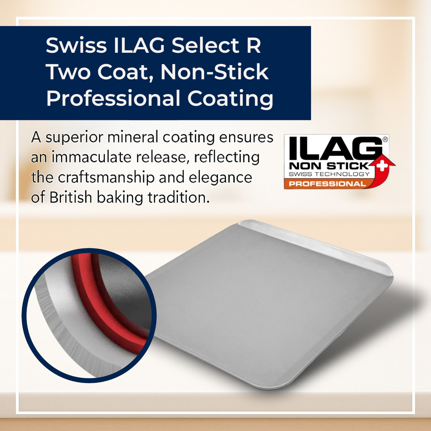 Non-Stick Slide Off Baking Sheet, 33cm (2 piece) - Premium Kitchen from Chabrias Ltd - Just £11.99! Shop now at Chabrias Ltd