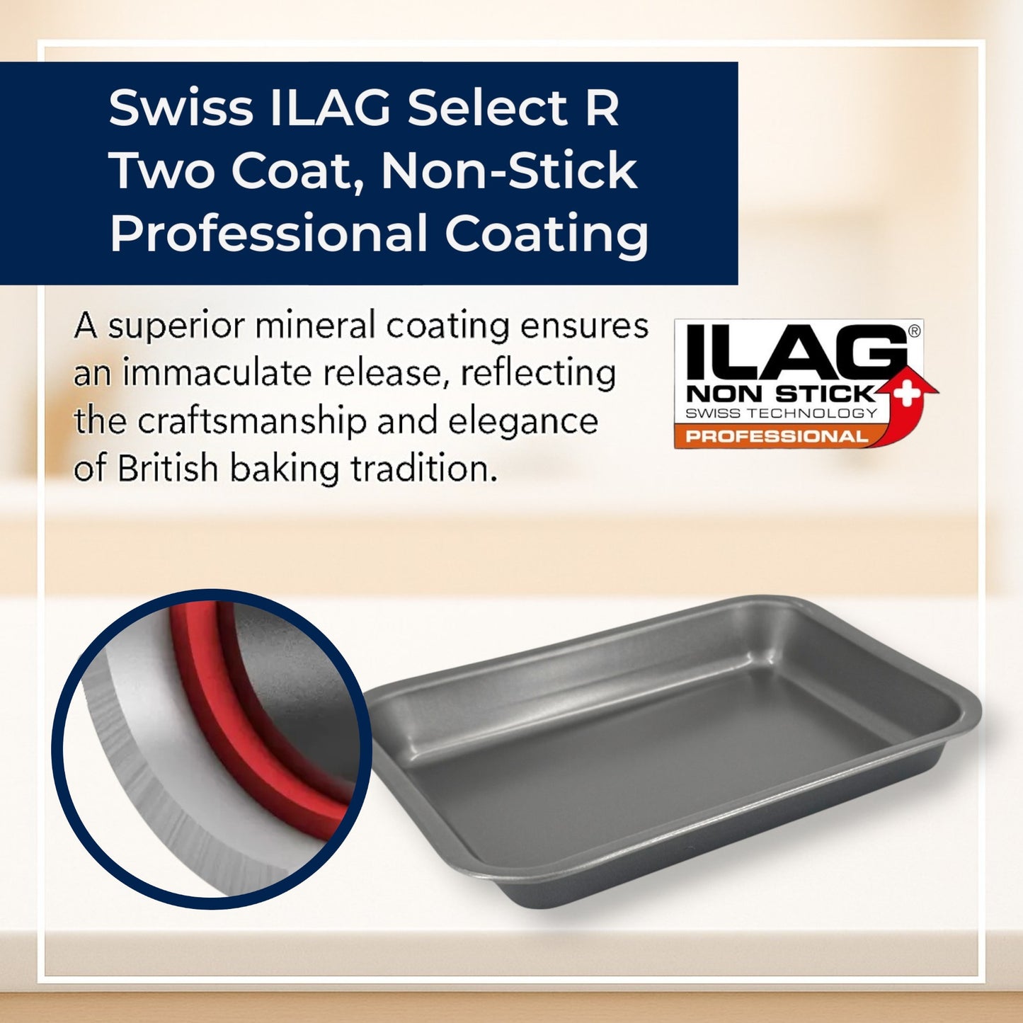 2 x Non-Stick Single Portion Tray (23cm) - Premium Kitchen from Samuel Groves - Just £8.54! Shop now at Chabrias Ltd