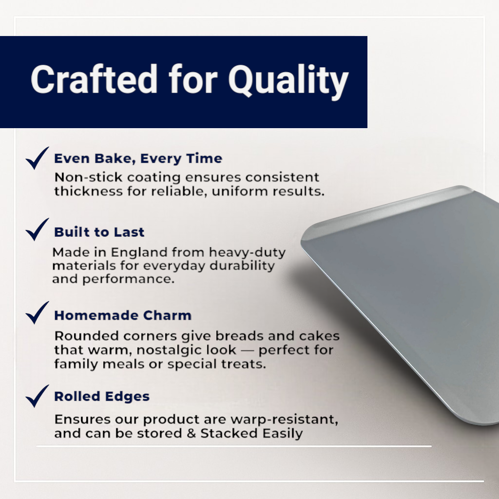 Non-Stick Slide Off Baking Sheet, 33cm (2 piece) - Premium Kitchen from Chabrias Ltd - Just £11.99! Shop now at Chabrias Ltd