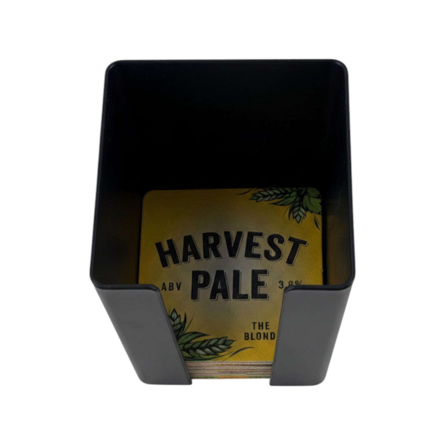 Sleek Black Napkin & Coaster Holder – Modern Bar Caddy – UK Made - Premium Barware from Chabrias Ltd - Just £7.99! Shop now at Chabrias Ltd