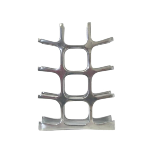 Aluminium 12 Bottle Silver Wine Rack - Premium Furniture from Chabrias Ltd - Just £42.74! Shop now at Chabrias Ltd