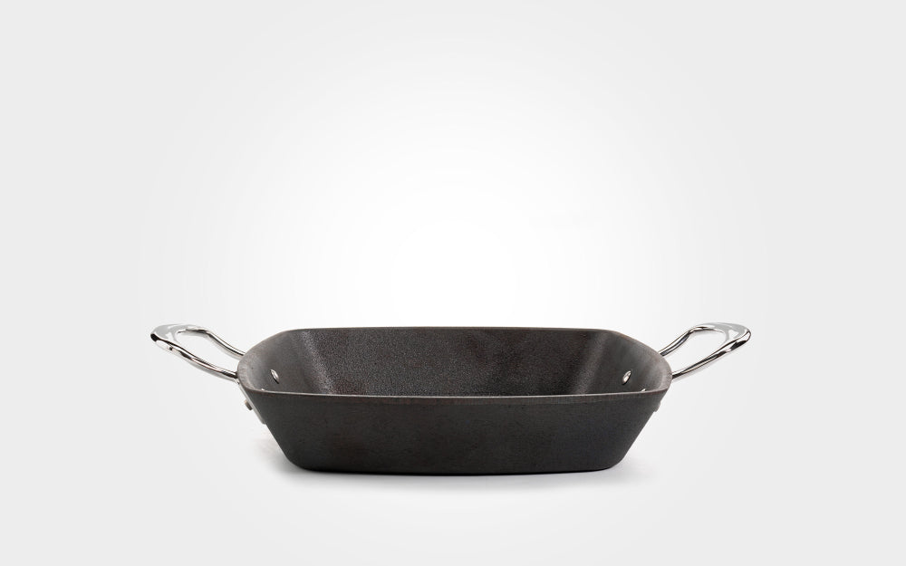 Britannia Cast Iron Square Griddle, With Side Handles (26cm) - Premium Kitchen from Samuel Groves - Just £129.99! Shop now at Chabrias Ltd