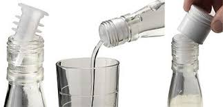 Seal-Tight, cap-on-Bottle Pourers (Clear, x12) - Premium Kitchen from Chabrias Ltd - Just £6.99! Shop now at Chabrias Ltd