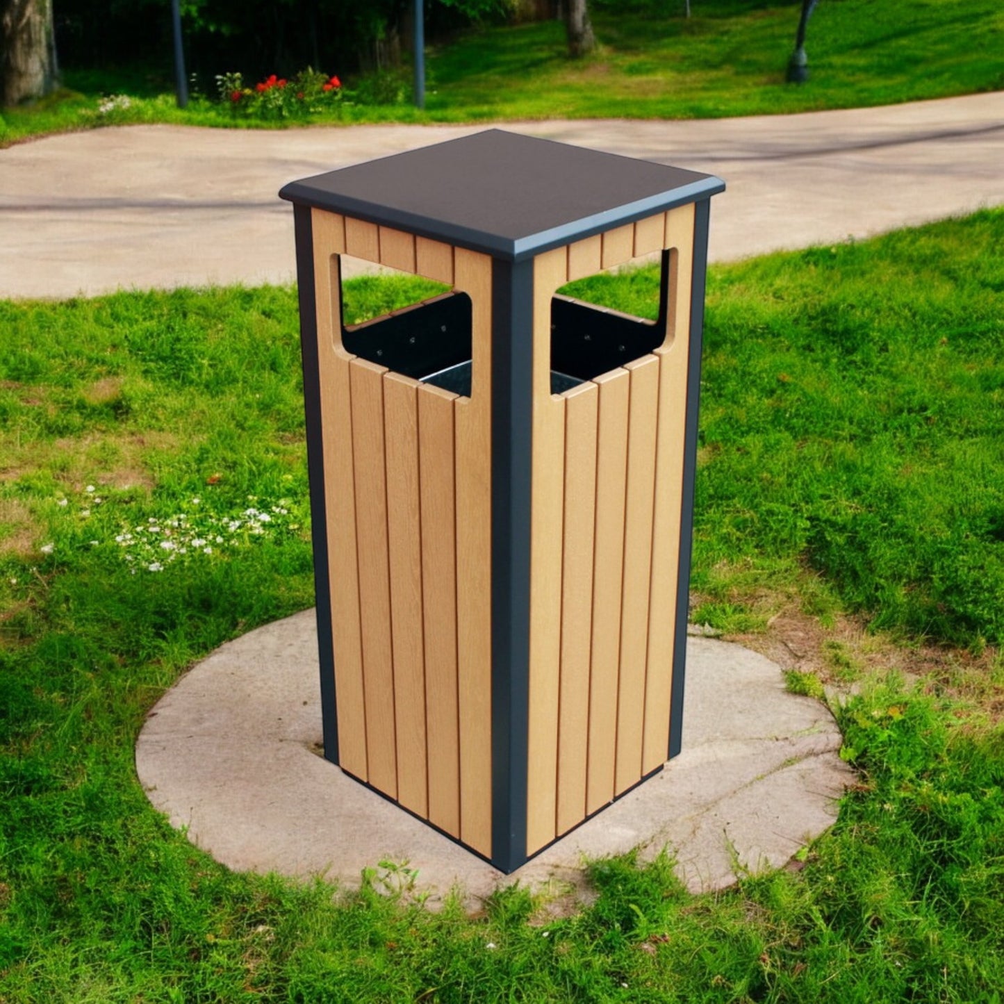 Outdoor Waste Bin Without Ash tray, 80L - Premium Bins from Chabrias Ltd - Just £299! Shop now at Chabrias Ltd