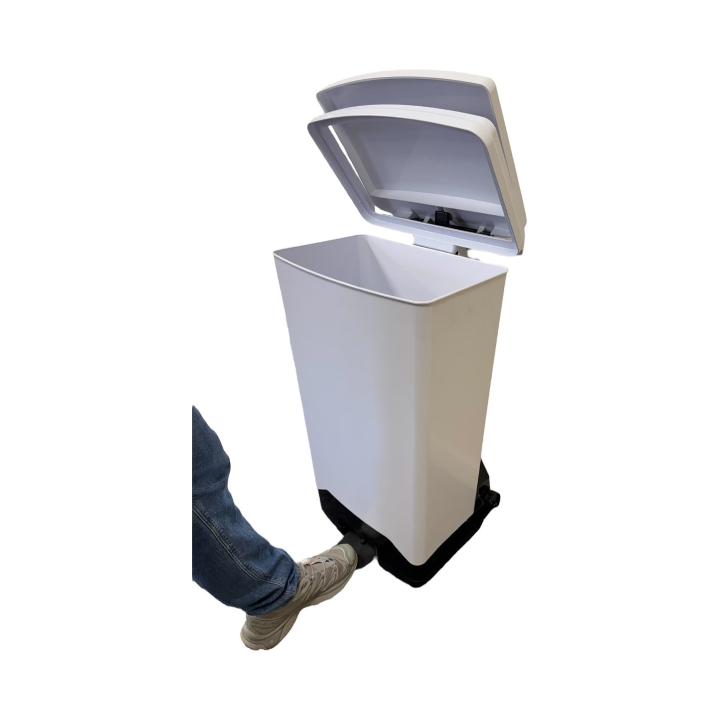 Plastic Fire Retardant Sack Holder, White Lid, 70L - Premium Bins from Chabrias Ltd - Just £174.99! Shop now at Chabrias Ltd