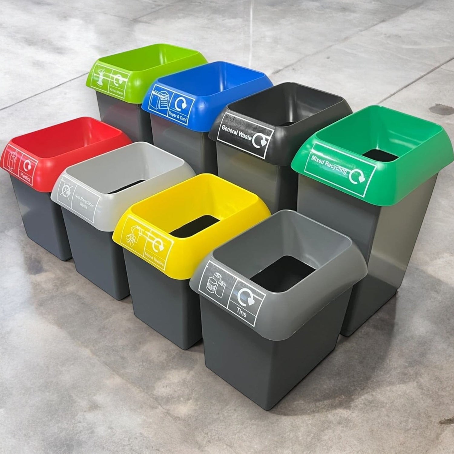 Colour Coded Recycling Bin