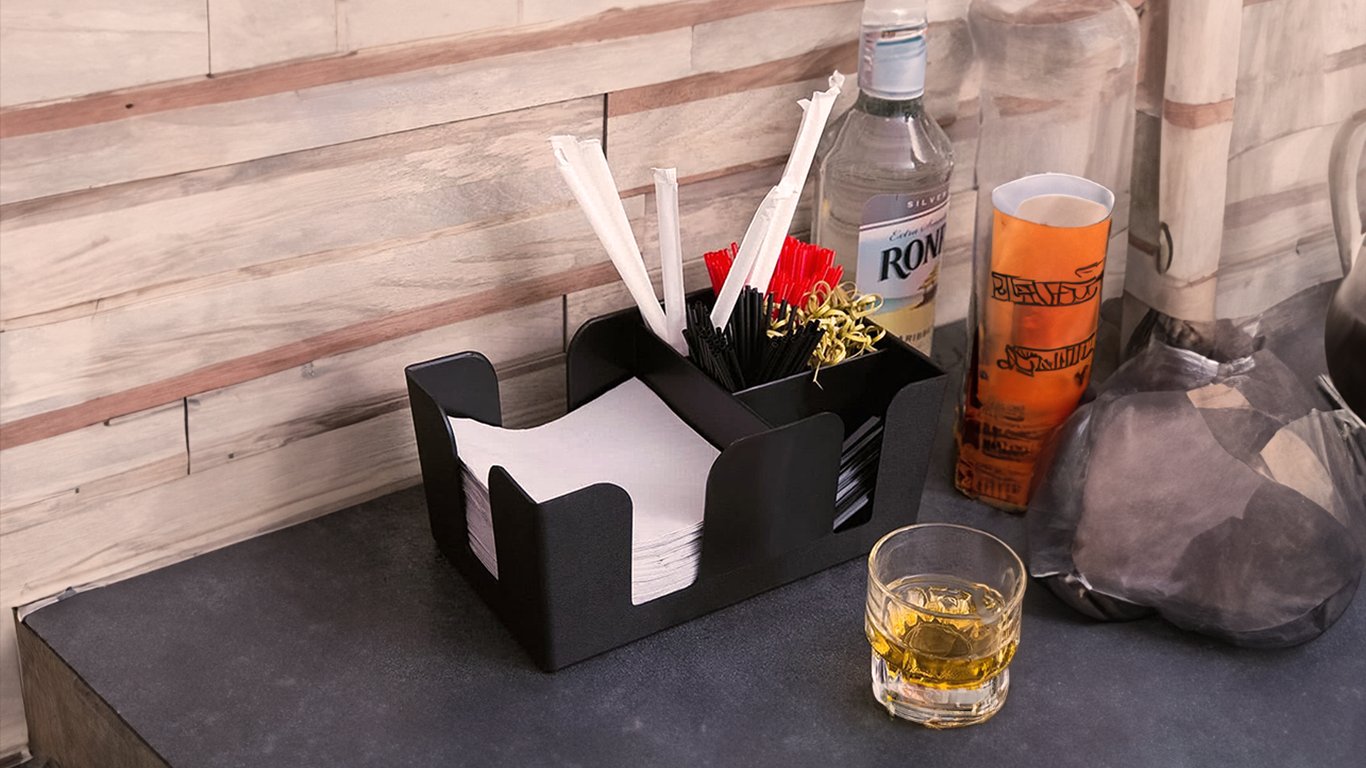 Bar Caddy and Napkin Holders