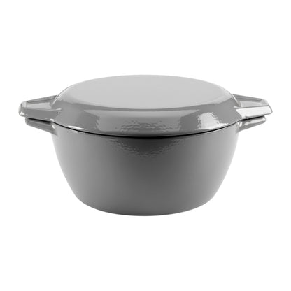 Samuel Groves Enamel Cast Iron Round Casserole Dish with Lid – 24.5cm / 4 Litre - Premium Kitchen from Chabrias Ltd - Just £69.99! Shop now at Chabrias Ltd