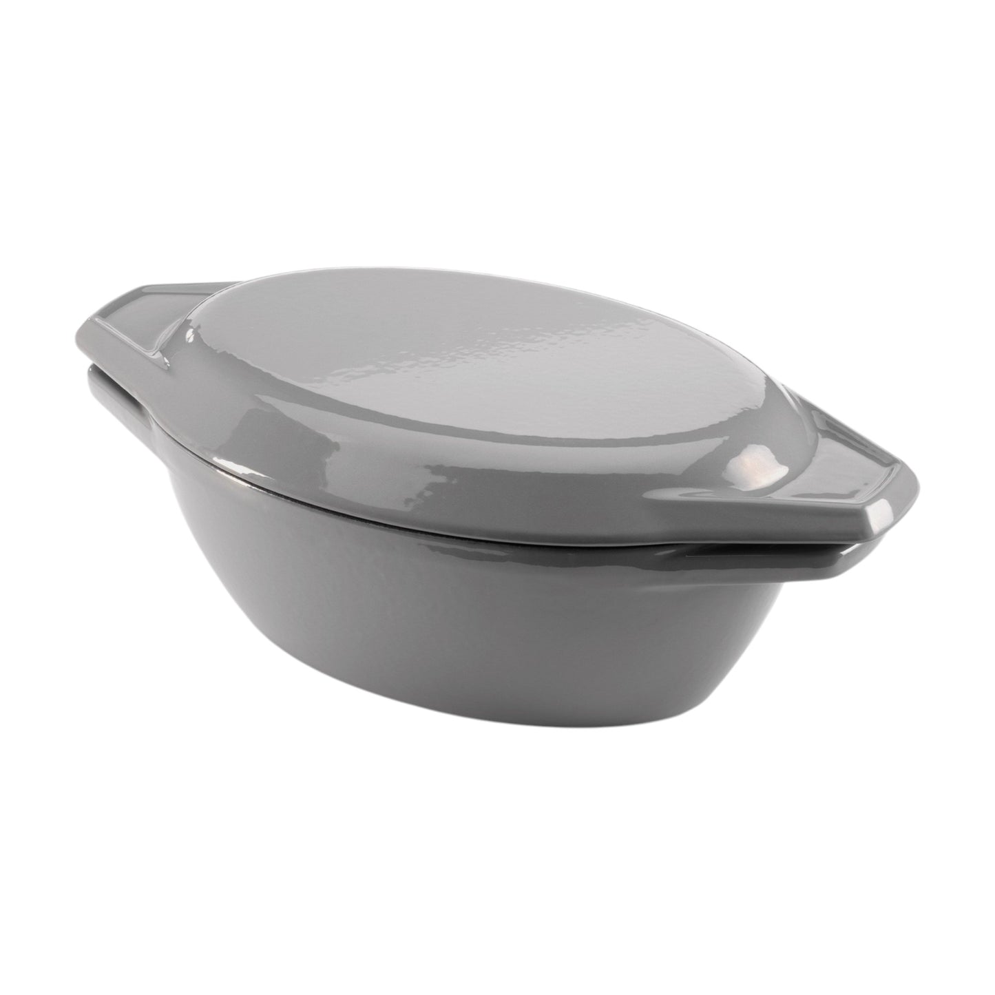 Samuel Groves Enamel Cast Iron Oval Casserole Dish with Lid – 27.5cm / 3 Litre - Premium Kitchen from Chabrias Ltd - Just £69.99! Shop now at Chabrias Ltd