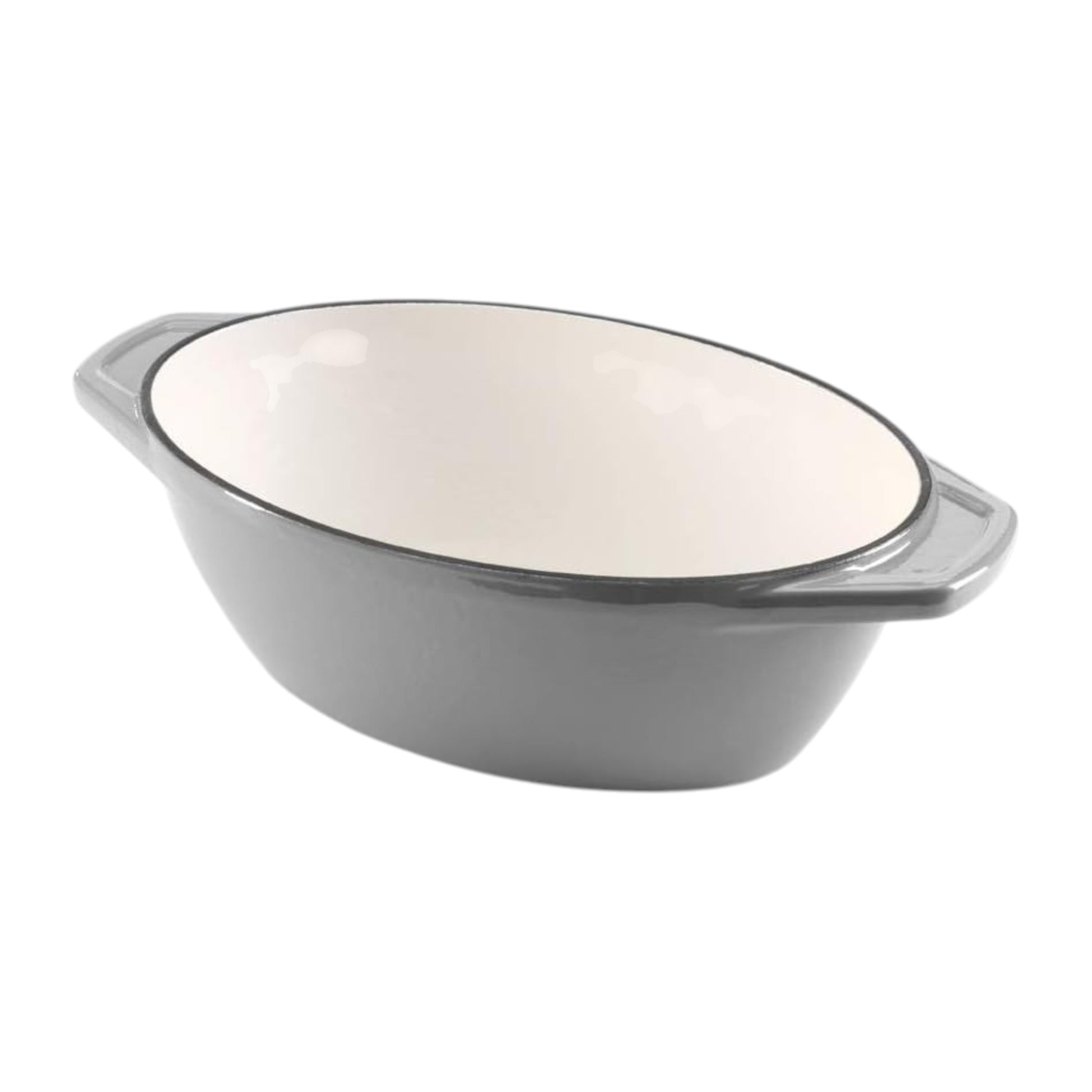 Samuel Groves Enamel Cast Iron Oval Casserole Dish with Lid – 27.5cm / 3 Litre - Premium Kitchen from Chabrias Ltd - Just £69.99! Shop now at Chabrias Ltd