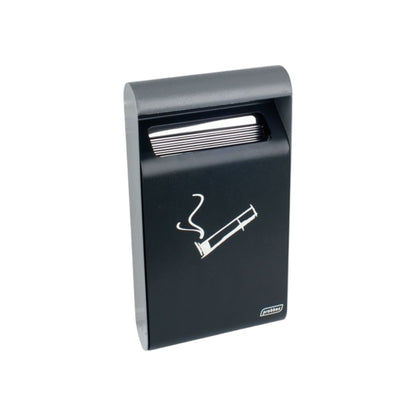Wall-Mounted Ashtray, Stainless Steel Black, 1.5L - Premium Home from Probbax - Just £44.99! Shop now at Chabrias Ltd