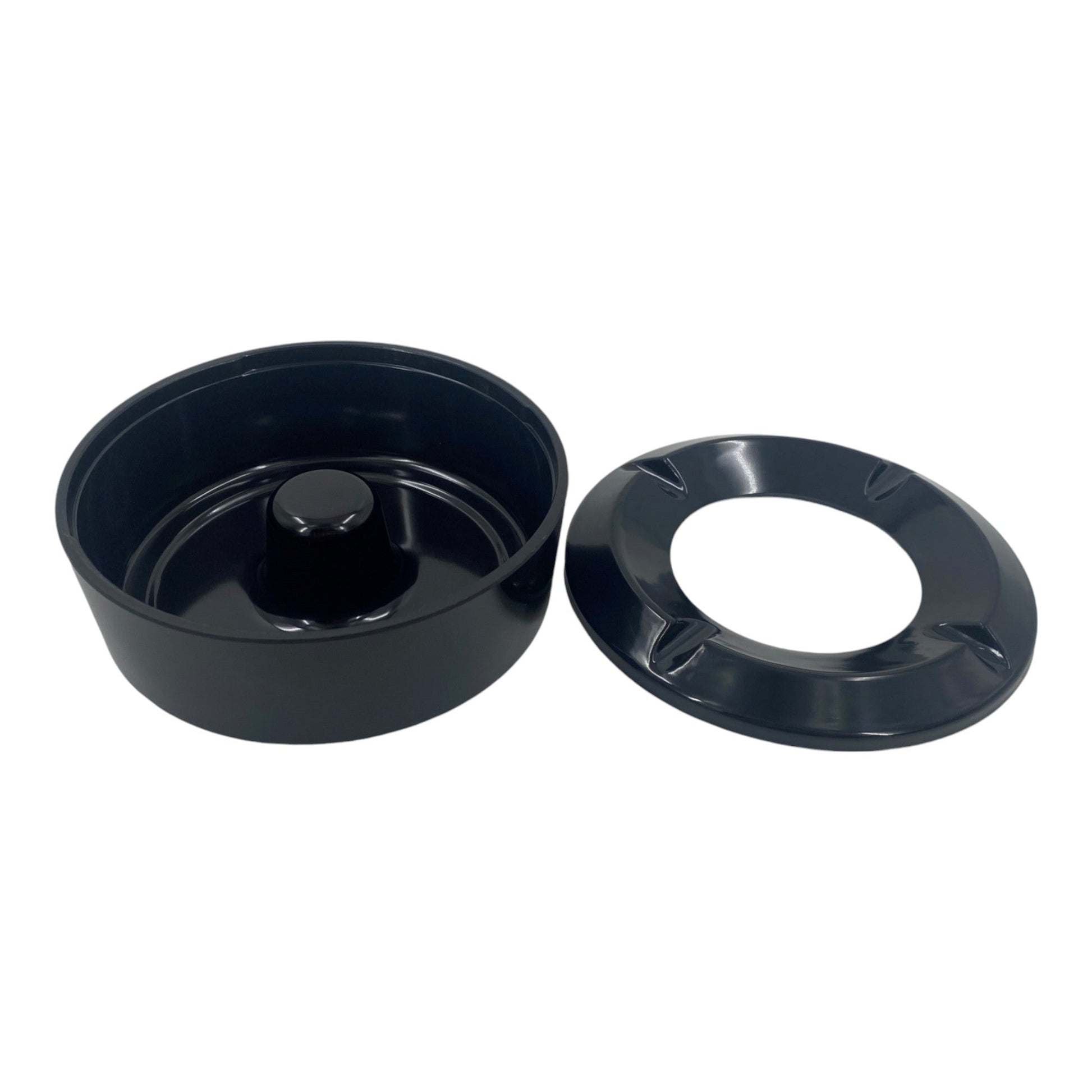 Windproof Ashtray Black Melamine 10cm , (12 pack) - Premium Kitchen from Chabrias Ltd - Just £44.99! Shop now at Chabrias Ltd