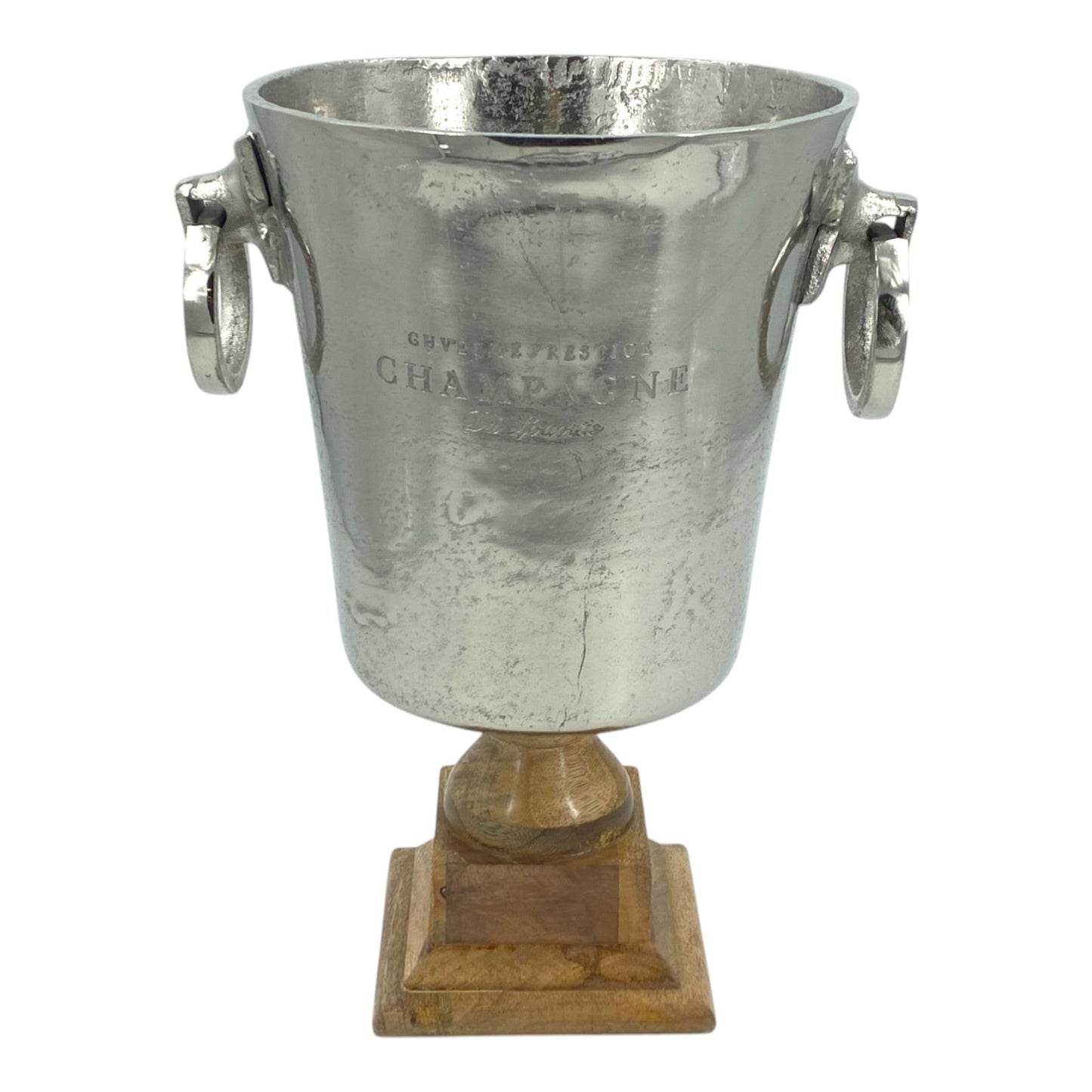 Deluxe 6.5 Litre Vintage "Cuvée de Prestige Champagne" Bucket on Elegant Wooden Stand - Premium Kitchen from Chabrias Ltd - Just £67.99! Shop now at Chabrias Ltd