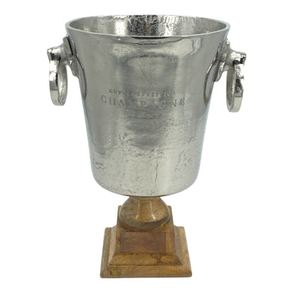 Deluxe 6.5 Litre Vintage "Cuvée de Prestige Champagne" Bucket on Elegant Wooden Stand - Premium Kitchen from Chabrias Ltd - Just £67.99! Shop now at Chabrias Ltd