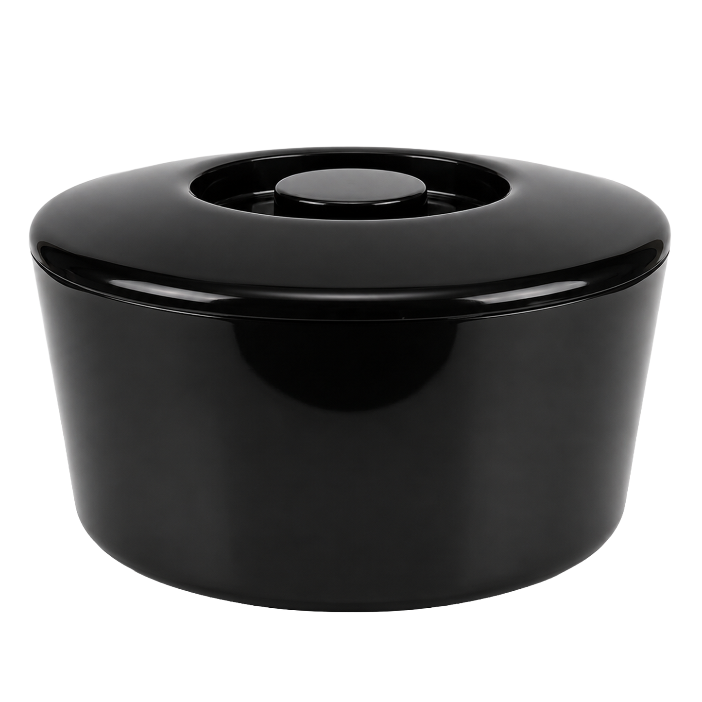 Black 10 Litre Ice Bucket with Lid & Removable Draining Liner – Large Plastic Ice Bucket – UK Made