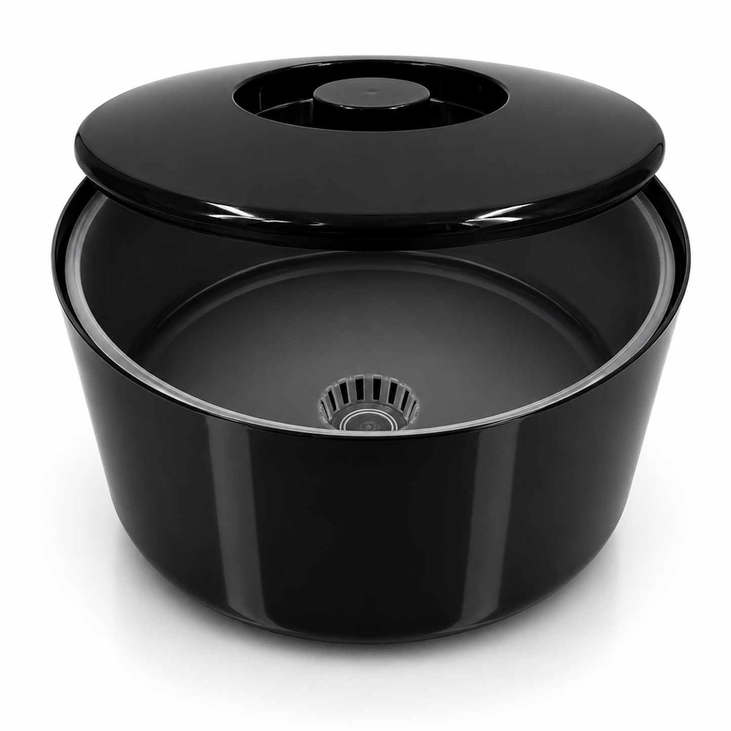 Black 10 Litre Ice Bucket with Lid & Removable Draining Liner – Large Plastic Ice Bucket – UK Made