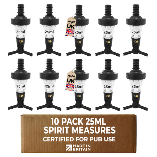 Professional Bar Optic Measures Pack of 10 Spirit Dispensers