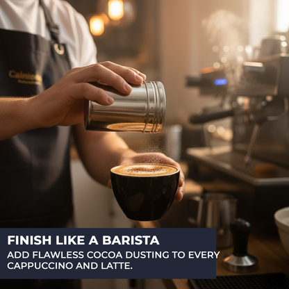 10oz Stainless Steel Flour & Sugar Dredger with Handle and Perforated Lid - Premium Kitchen from Chabrias Ltd - Just £7.99! Shop now at Chabrias Ltd