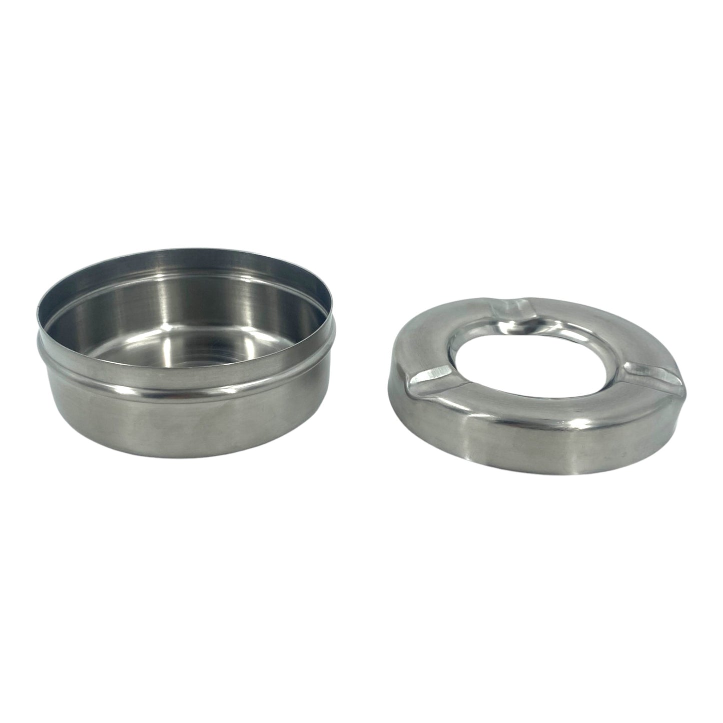 Windproof Ashtray Stainless Steel 10cm, (2 pack) - Premium Kitchen from Chabrias Ltd - Just £9.99! Shop now at Chabrias Ltd