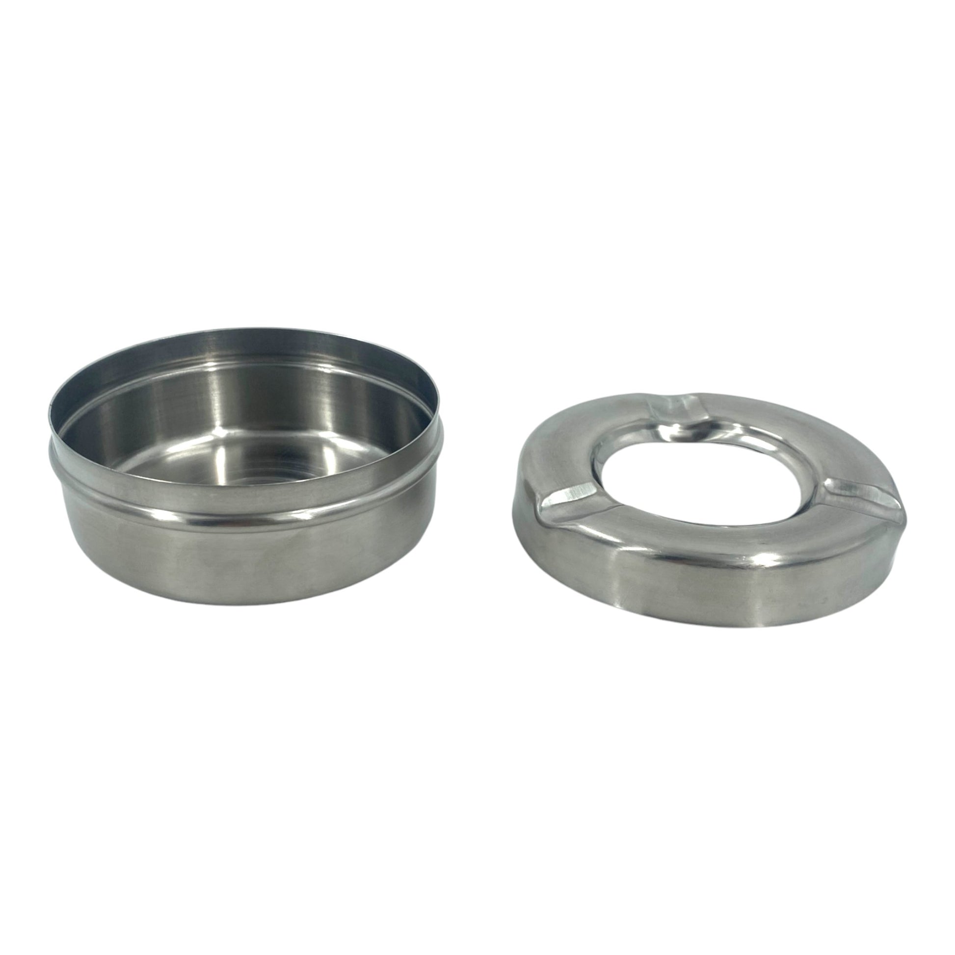 Windproof Ashtray Stainless Steel 10cm, (2 pack) - Premium Kitchen from Chabrias Ltd - Just £9.99! Shop now at Chabrias Ltd