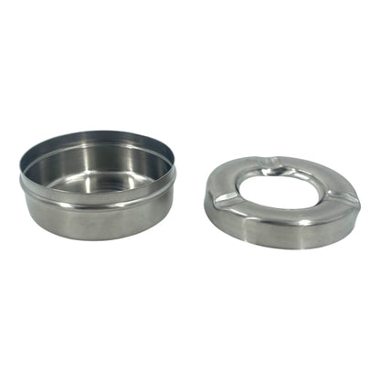 Windproof Ashtray Stainless Steel 10cm, (2 pack) - Premium Kitchen from Chabrias Ltd - Just £9.99! Shop now at Chabrias Ltd