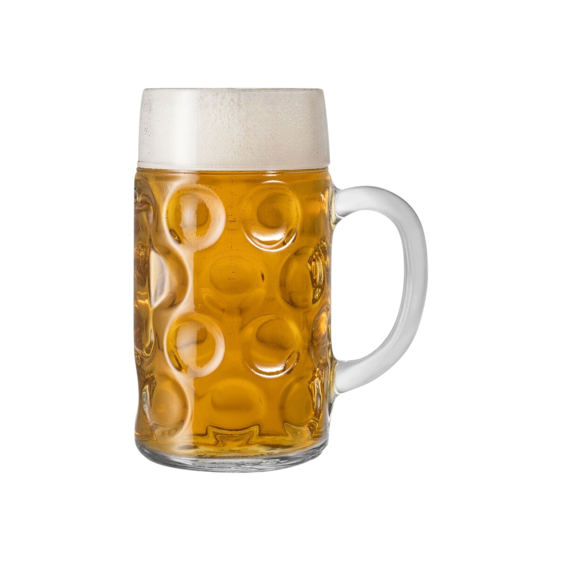 German Beer Stein Glass, 2 Pint - Premium Home from Chabrias Ltd - Just £11.99! Shop now at Chabrias Ltd