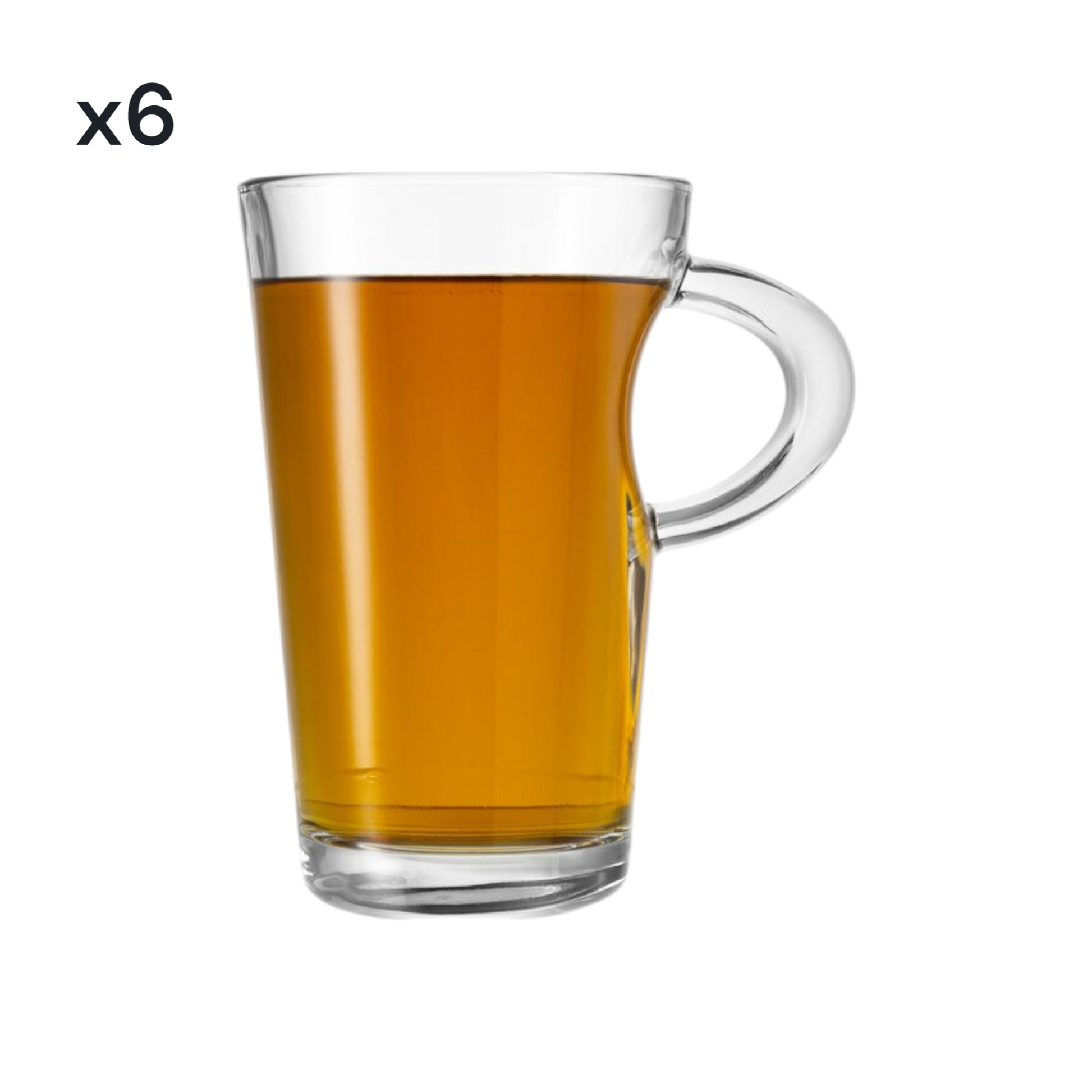 Elba Glass Coffee Mug, 250ml (6 pack) - Premium Kitchen from Chabrias Ltd - Just £9.99! Shop now at Chabrias Ltd
