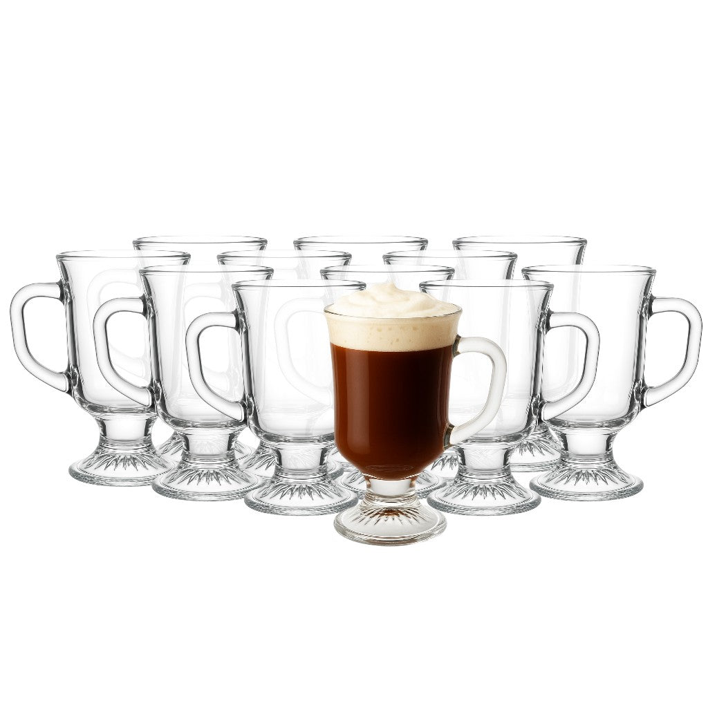 Irish Coffee Glass Mug, 8oz (12 pack) - Premium Kitchen from Chabrias Ltd - Just £39.99! Shop now at Chabrias Ltd