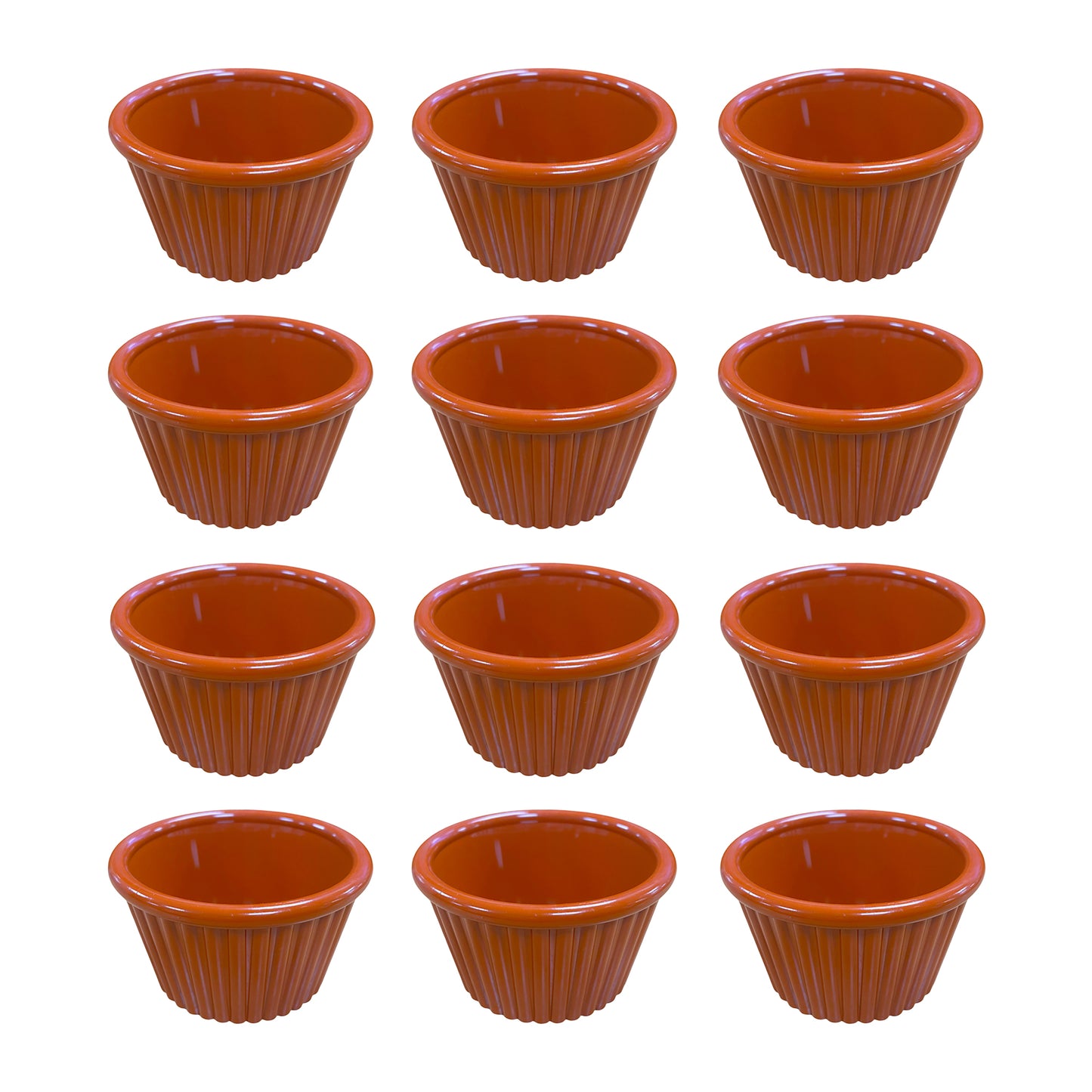 Terracotta Fluted Ramekins 1oz, 1.5oz, 2oz - Made in UK - Premium Ramekin from Chabrias Ltd - Just £11.99! Shop now at Chabrias Ltd
