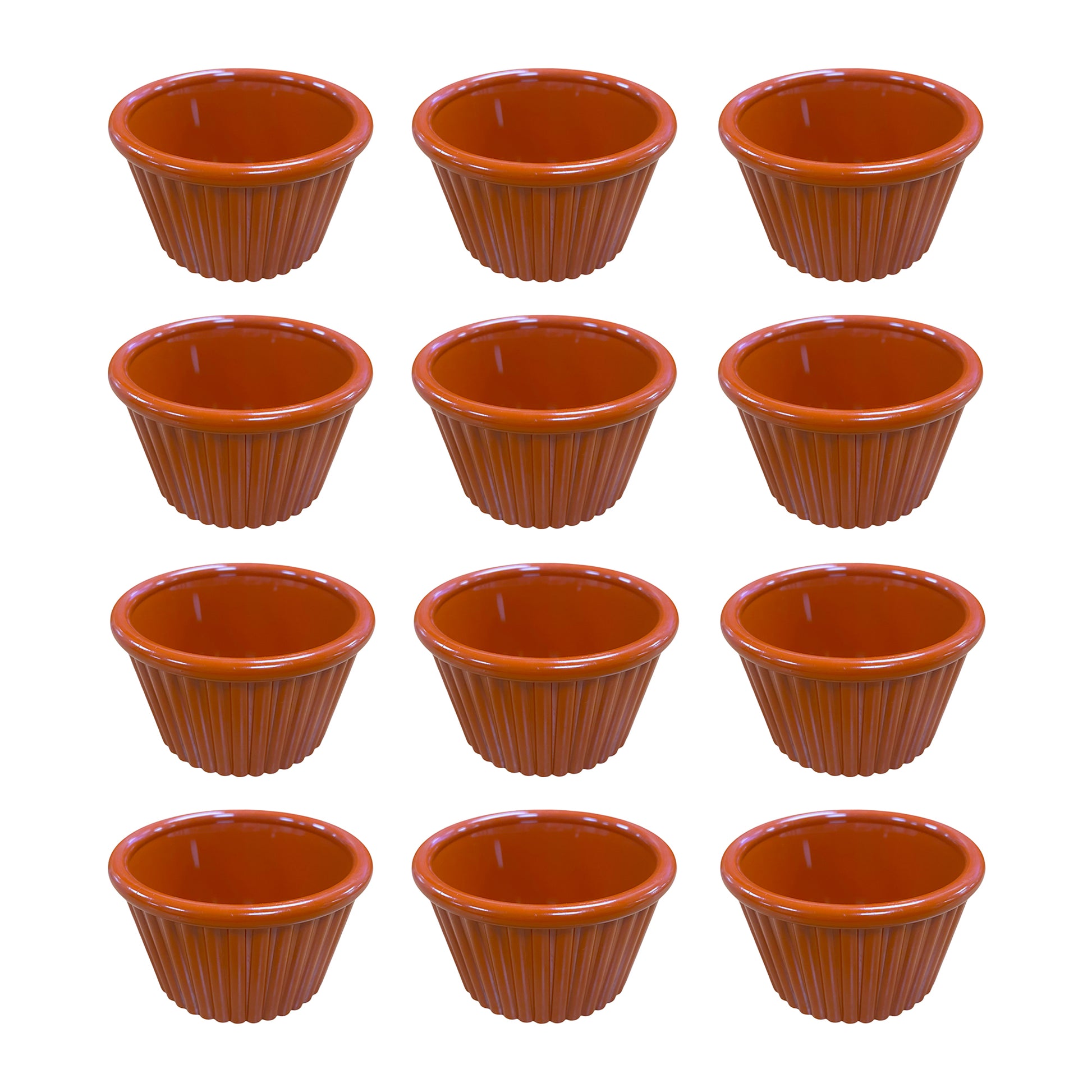 Terracotta Fluted Ramekins 1oz, 1.5oz, 2oz - Made in UK - Premium Ramekin from Chabrias Ltd - Just £11.99! Shop now at Chabrias Ltd