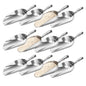 Multipurpose Aluminium Metal Scoops Set for Dry Goods - Sturdy Kitchen Scoops in Different Sizes