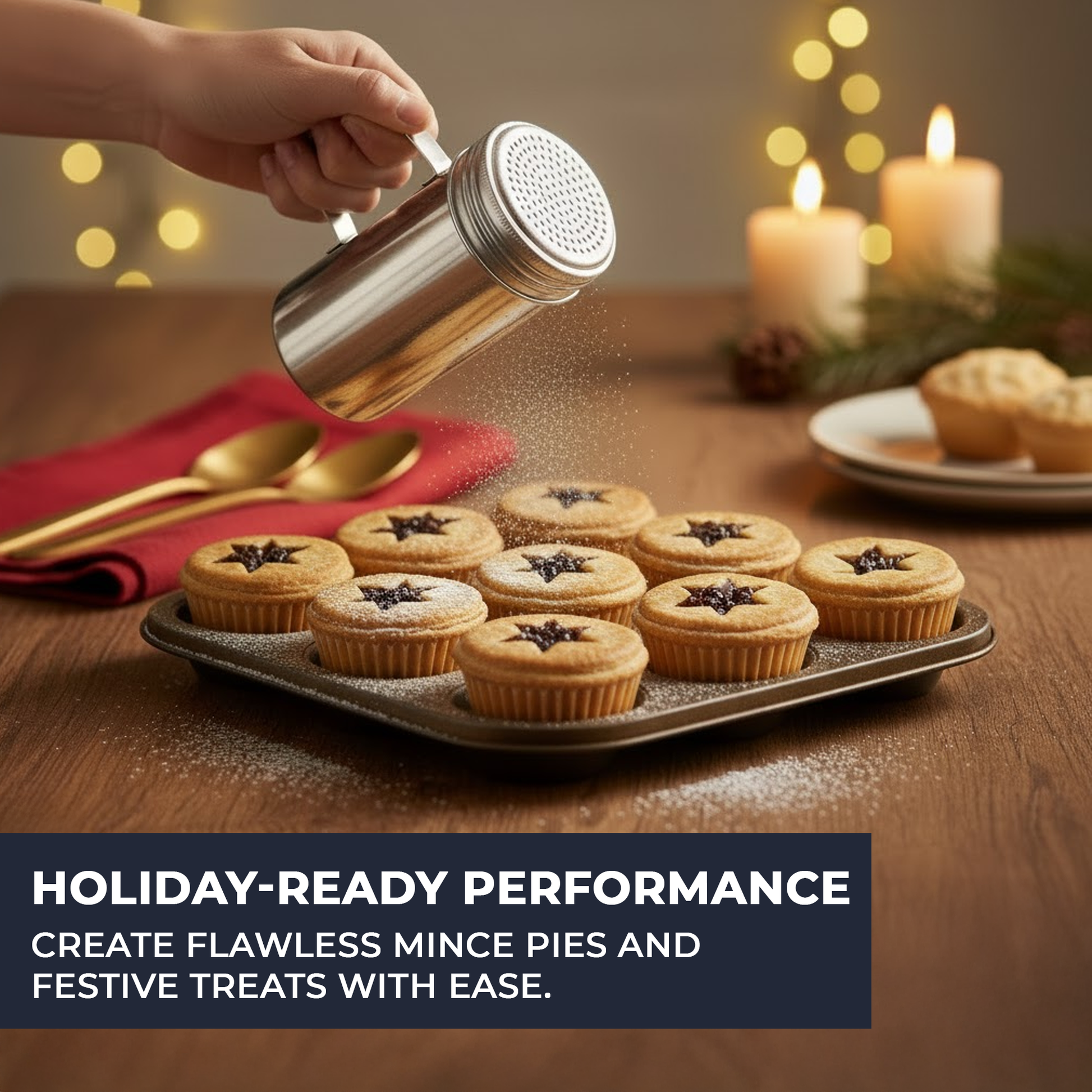 16 oz Stainless Steel Flour & Sugar Dredger with Handle and Perforated Lid - Premium Home from Chabrias Ltd - Just £7.99! Shop now at Chabrias Ltd