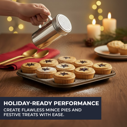 16 oz Stainless Steel Flour & Sugar Dredger with Handle and Perforated Lid - Premium Home from Chabrias Ltd - Just £7.99! Shop now at Chabrias Ltd