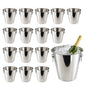 Stainless Steel 5 Litre Ice Bucket - 16 Pack - Sleek Metal Design for Wine, Champagne & Beverages - Premium Kitchen from Chabrias Ltd - Just £129.99! Shop now at Chabrias Ltd