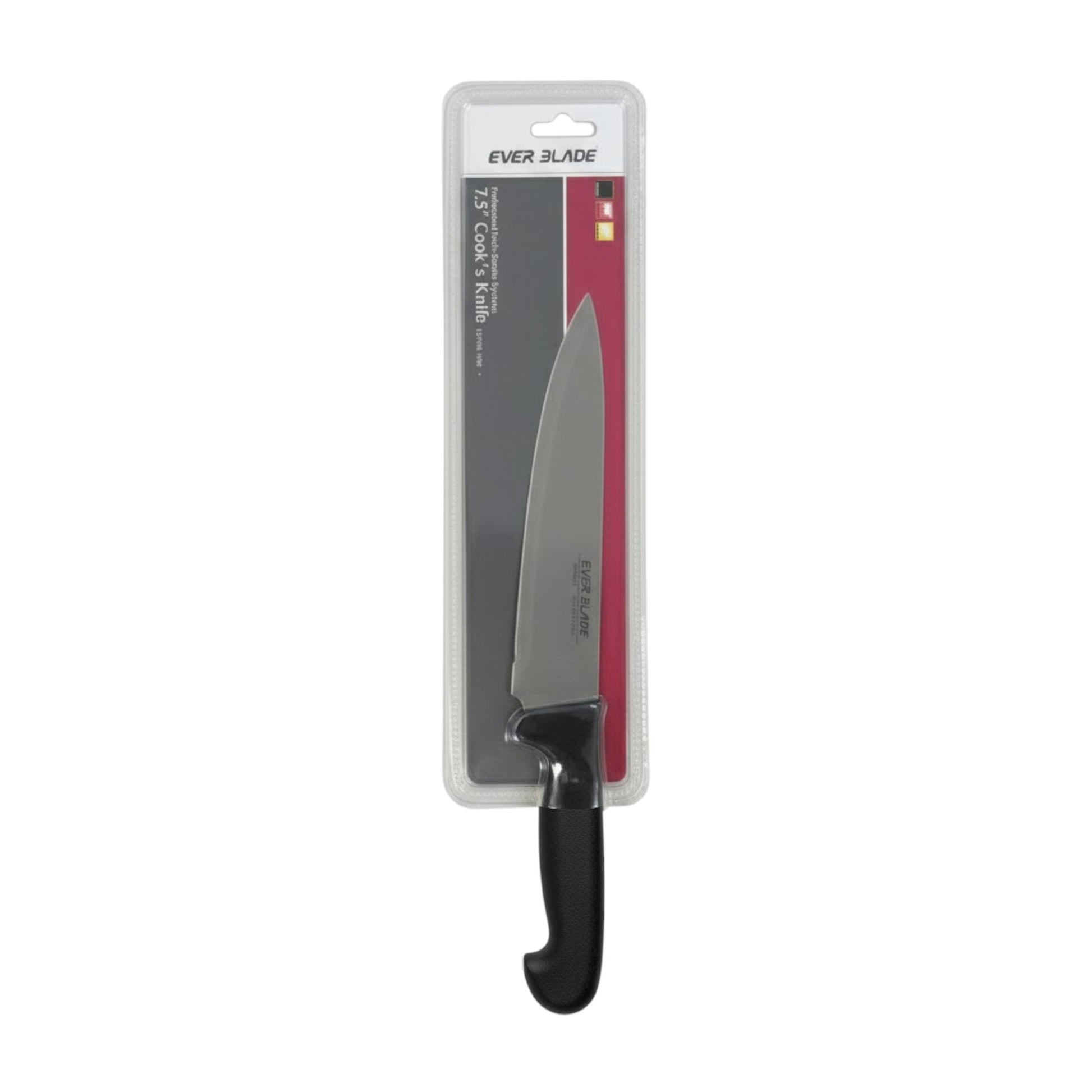 190mm chef’s knife with protective packaging included