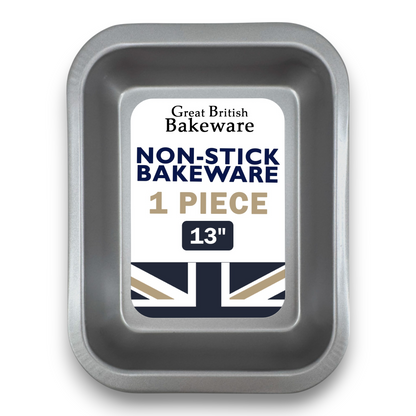 Non-Stick Roasting Baking Oven Tray, Medium (33cm) - Premium Kitchen from Chabrias Ltd - Just £7.99! Shop now at Chabrias Ltd