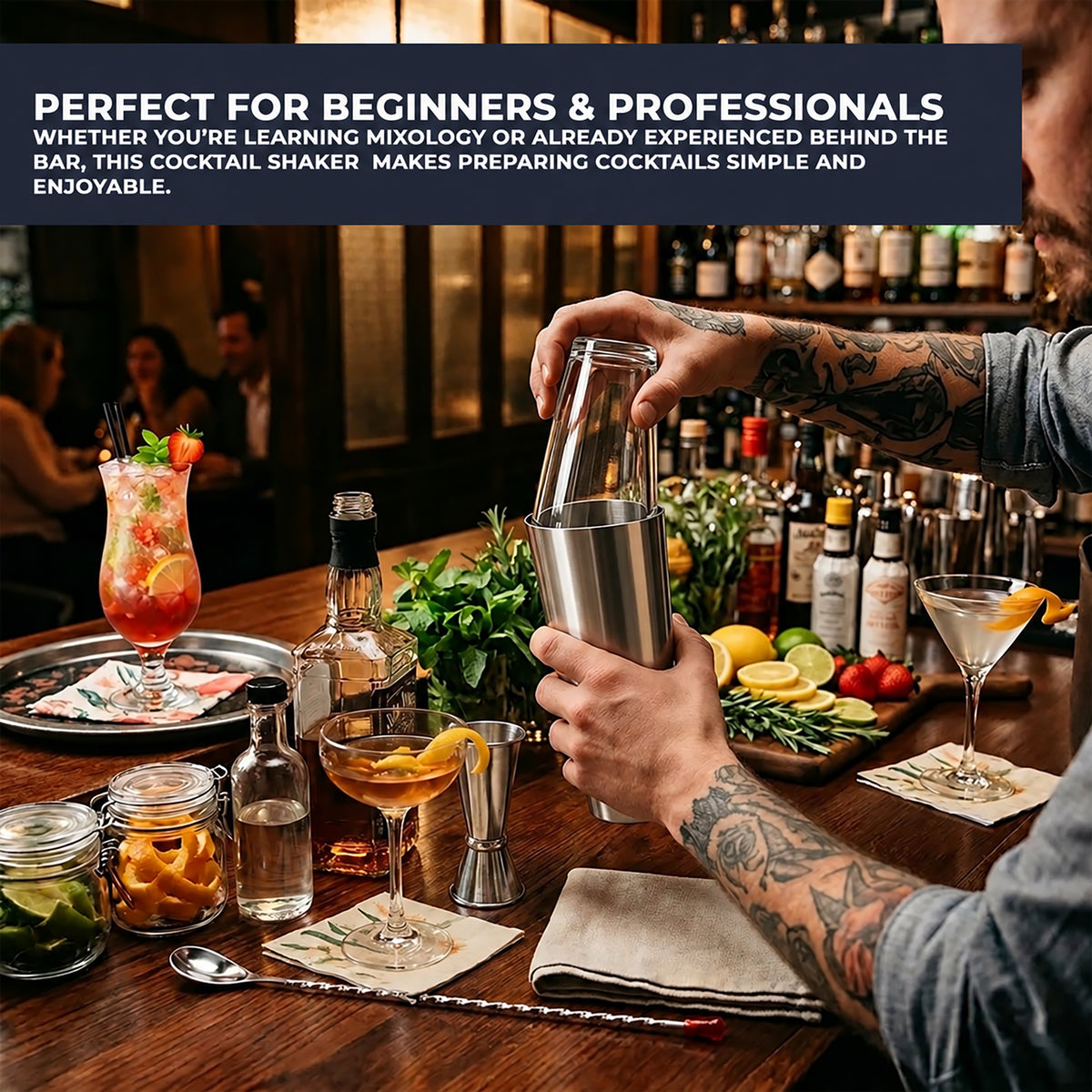 Boston Cocktail Shaker Set