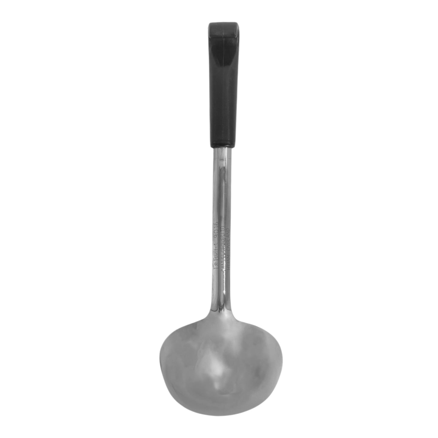Le Buffet 4oz Soup Ladle – Stainless Steel with Heat-Resistant Handle (Black) - Premium Kitchen from Chabrias Ltd - Just £7.99! Shop now at Chabrias Ltd