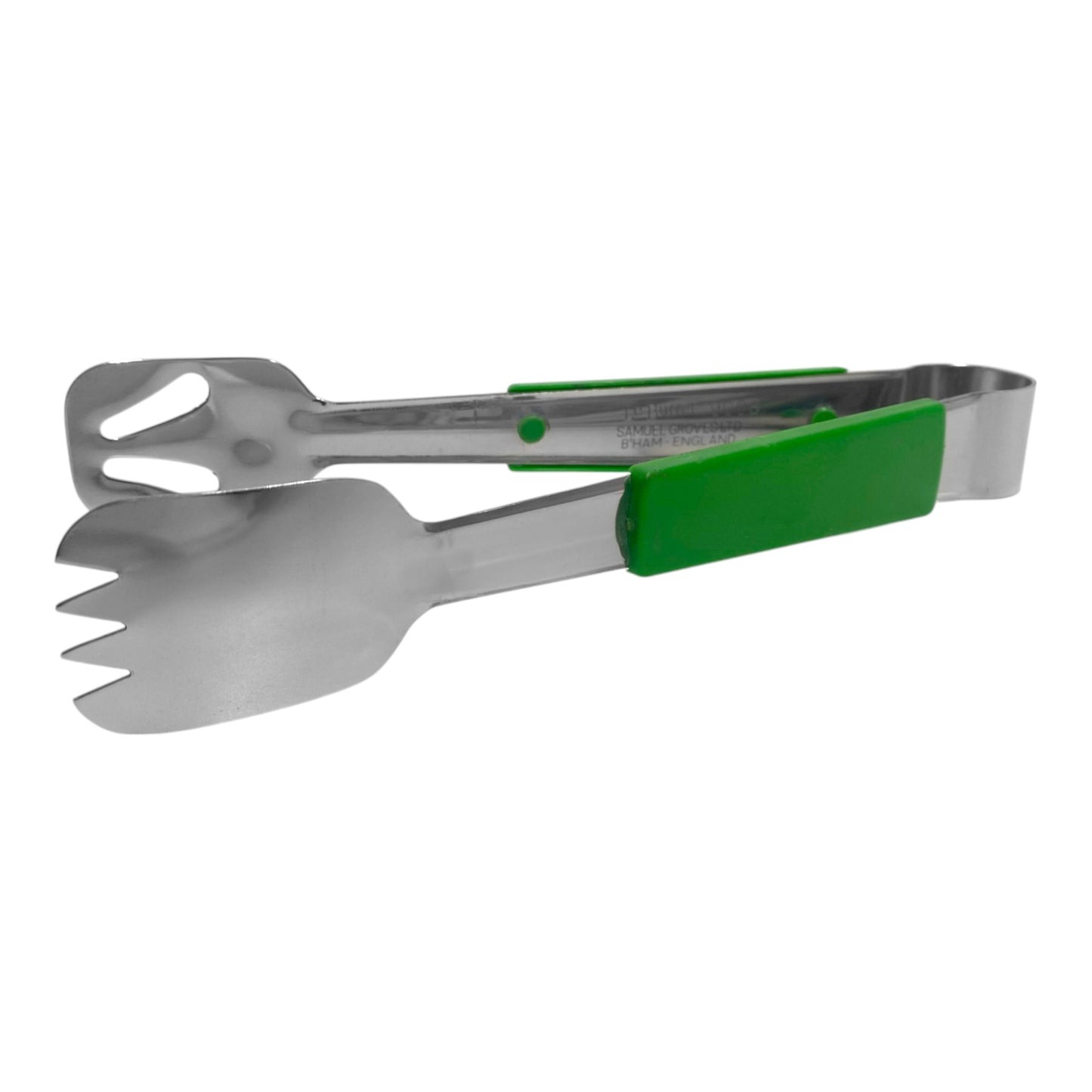 Le Buffet Stainless Steel Serving Tongs – Colour Coded Handles (Green) - Premium Kitchen from Chabrias Ltd - Just £7.99! Shop now at Chabrias Ltd