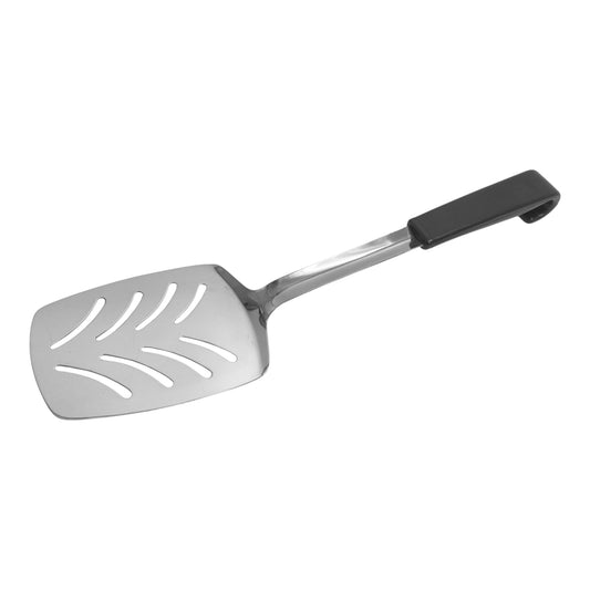 Le Buffet Slotted Turner – Stainless Steel with Heat-Resistant Handle (Black) - Premium Kitchen from Chabrias Ltd - Just £7.99! Shop now at Chabrias Ltd