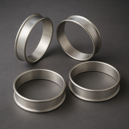 Aluminum Crumpet Rings, 85 x 20mm (4 pack) - Premium Home from Chabrias Ltd - Just £8.99! Shop now at Chabrias Ltd