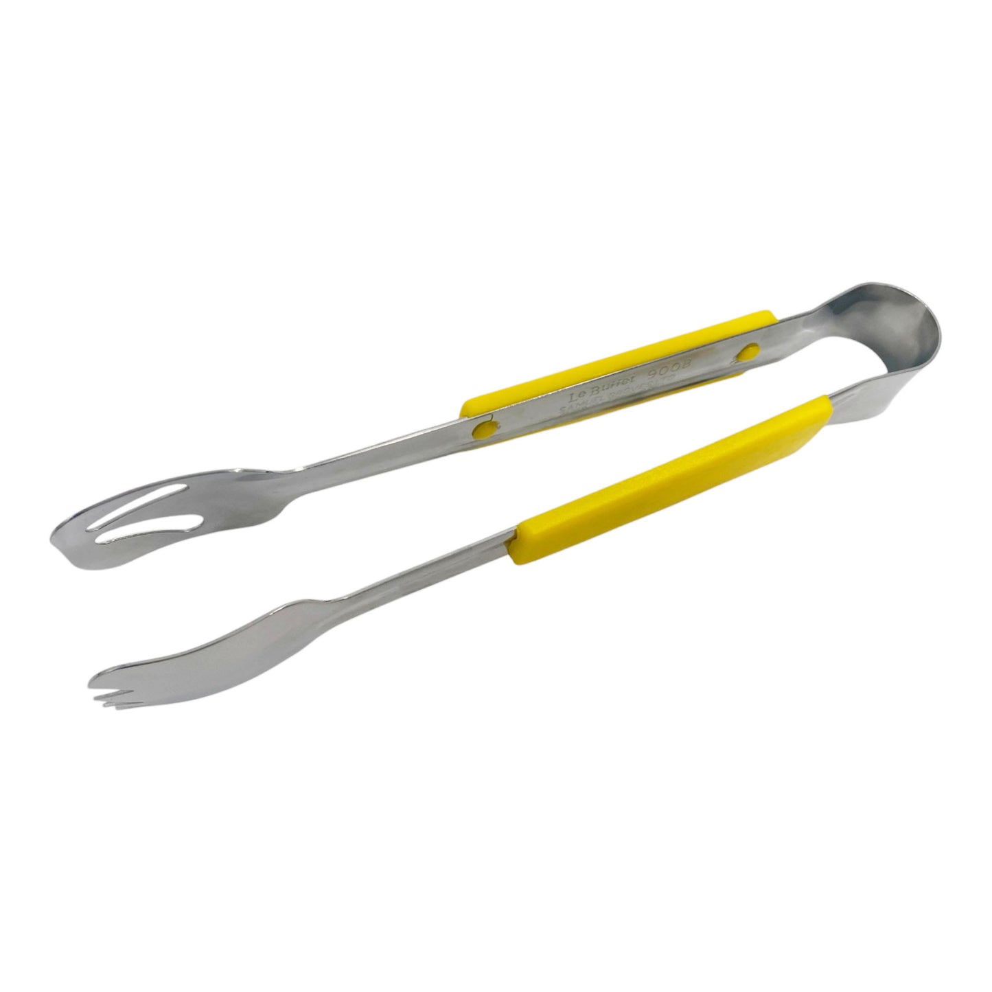 Le Buffet Stainless Steel Serving Tongs – Colour Coded Handles (Yellow) - Premium Kitchen from Chabrias Ltd - Just £7.99! Shop now at Chabrias Ltd