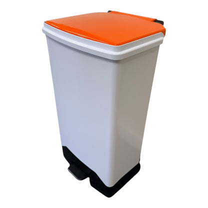 Plastic Fire Retardant Sack Holder, Orange Lid, 70L - Premium Bins from Chabrias Ltd - Just £174.99! Shop now at Chabrias Ltd